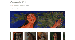 Desktop Screenshot of galerie-exil.com