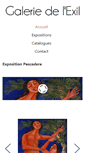Mobile Screenshot of galerie-exil.com
