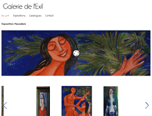 Tablet Screenshot of galerie-exil.com